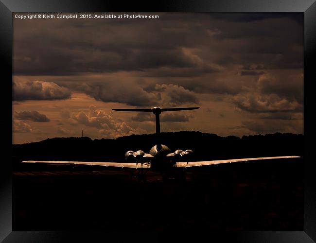  VC-10 ZD241 lining up. Framed Print by Keith Campbell
