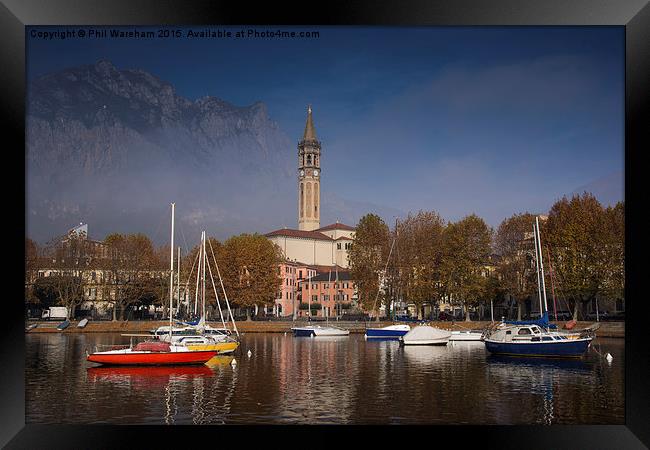  Lecco Lake Como Italy Framed Print by Phil Wareham