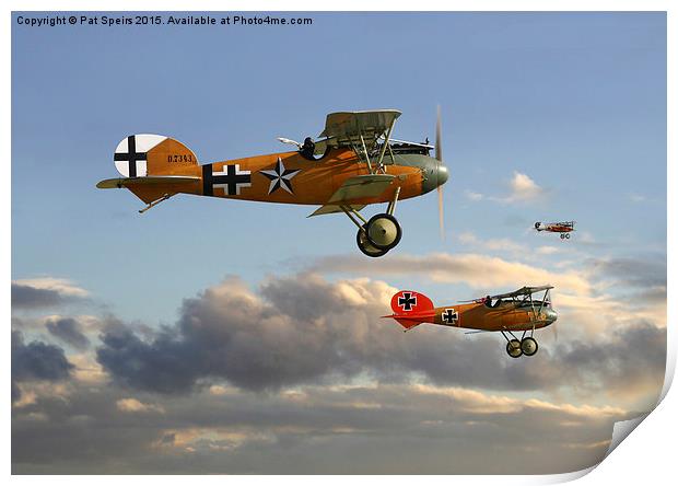  WW1 - Fighting Colours lll Print by Pat Speirs