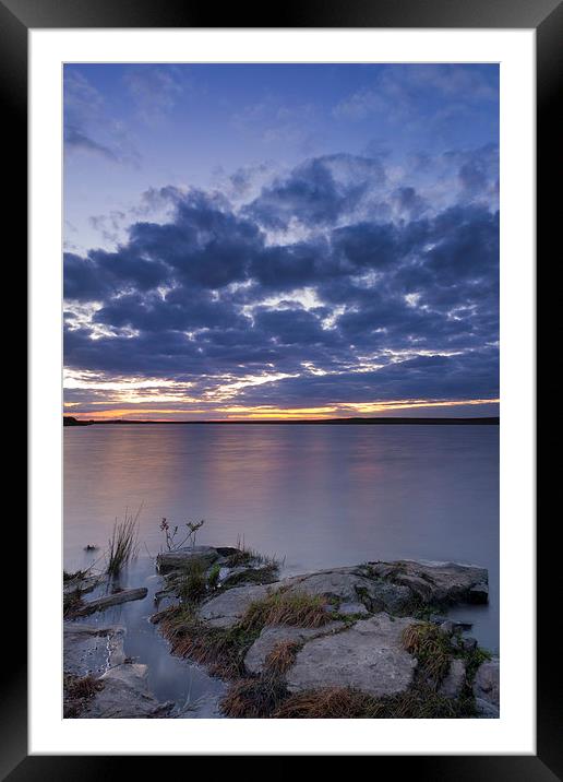 Tranquil Senset  Framed Mounted Print by chris smith