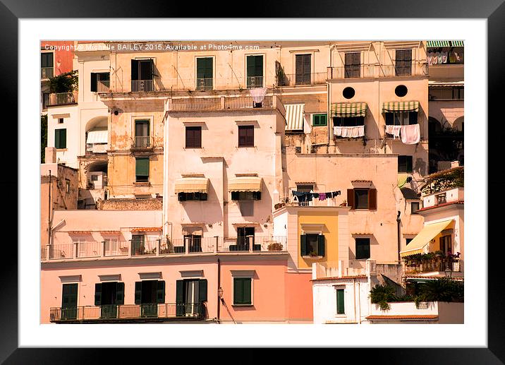  Amalfi Life Framed Mounted Print by Michelle BAILEY