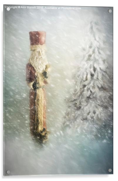 St Nicholas in the Snow Acrylic by Ann Garrett