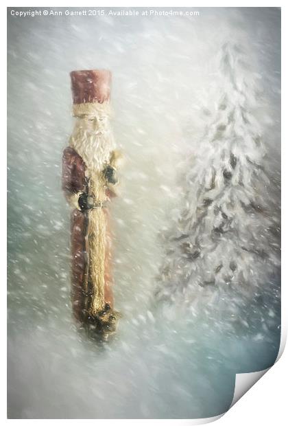 St Nicholas in the Snow Print by Ann Garrett