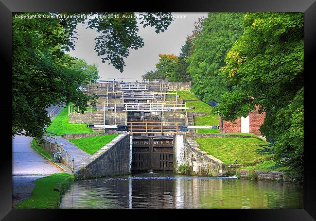  Bingley Five Rise Locks Yorkshire 2 Framed Print by Colin Williams Photography
