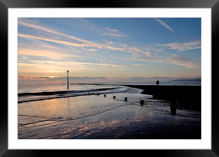  Sunrise at Teignmouth Beach  Framed Mounted Print by Rosie Spooner