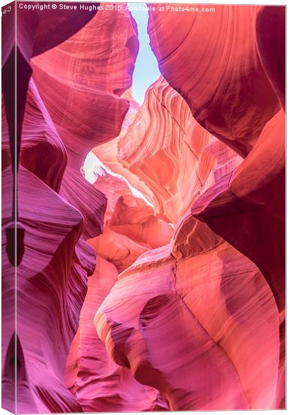  Lower Antelope Canyon HDR Canvas Print by Steve Hughes
