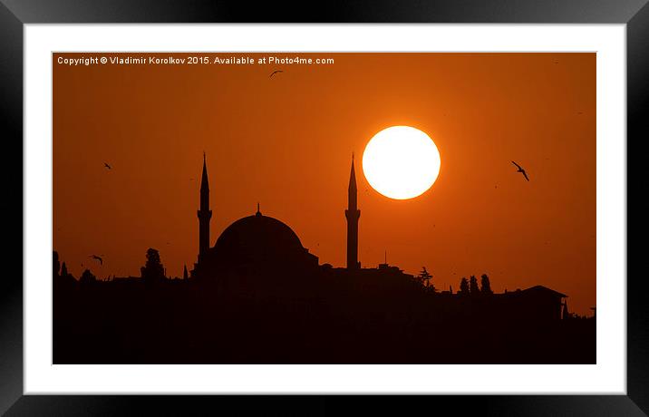  Silhouettes of Istanbul Framed Mounted Print by Vladimir Korolkov