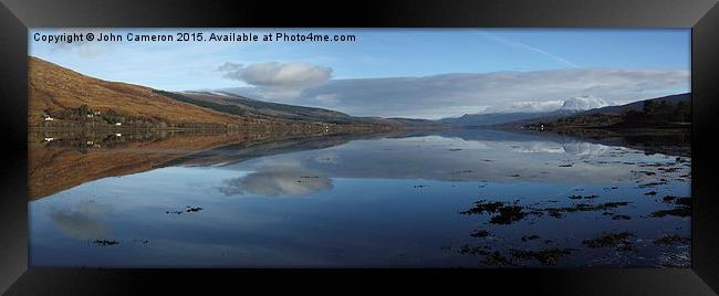 Loch Eil and Ben Nevis.  Framed Print by John Cameron