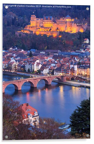  Lovely Heidelberg Acrylic by Vladimir Korolkov
