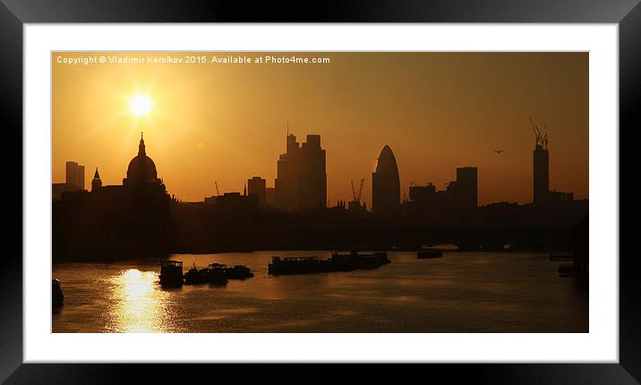  Golden London Framed Mounted Print by Vladimir Korolkov