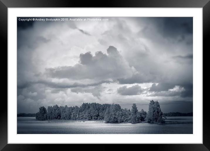Island #9360 Framed Mounted Print by Andrey  Godyaykin