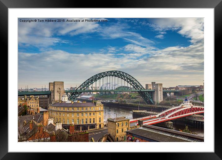  Tyne Bridges Framed Mounted Print by Tom Hibberd