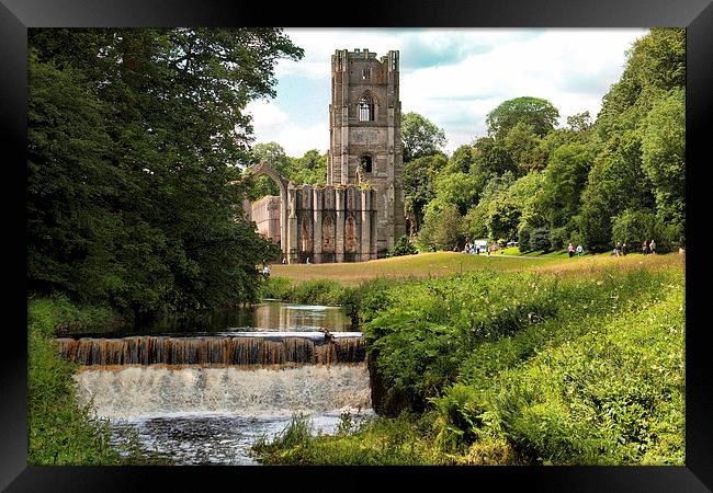 Fountains Abbey. Framed Print by Irene Burdell