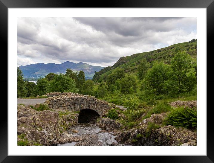 Ashness Bridge  Framed Mounted Print by chris smith