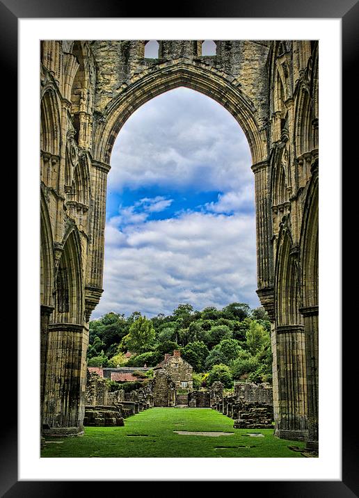  Rievaulx Abbey View Framed Mounted Print by Colin Metcalf