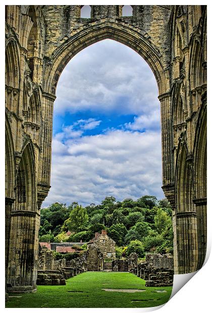  Rievaulx Abbey View Print by Colin Metcalf