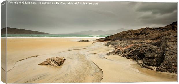 Stormy Harris Hills  Canvas Print by Michael Houghton