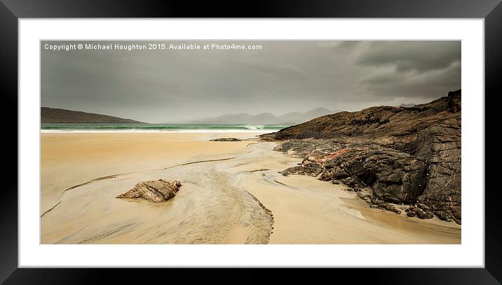 Stormy Harris Hills  Framed Mounted Print by Michael Houghton