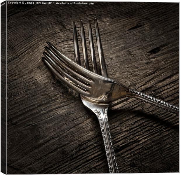  Cutlery Series 2 Canvas Print by James Rowland