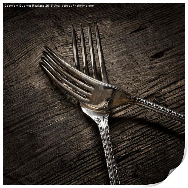  Cutlery Series 2 Print by James Rowland