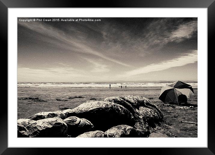  Mystery beach. Framed Mounted Print by Phil Crean