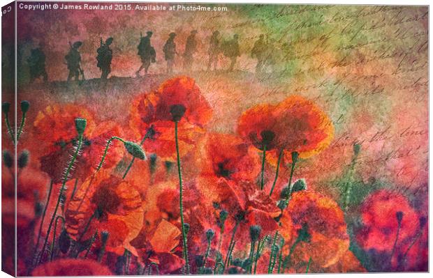  Remembrance Canvas Print by James Rowland