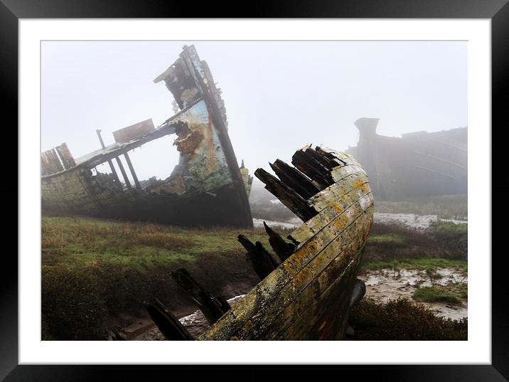  Collision in Mist Framed Mounted Print by David McCulloch