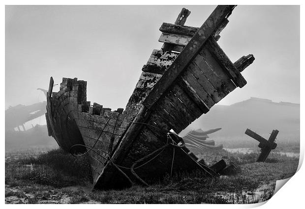  Wrecked Print by David McCulloch