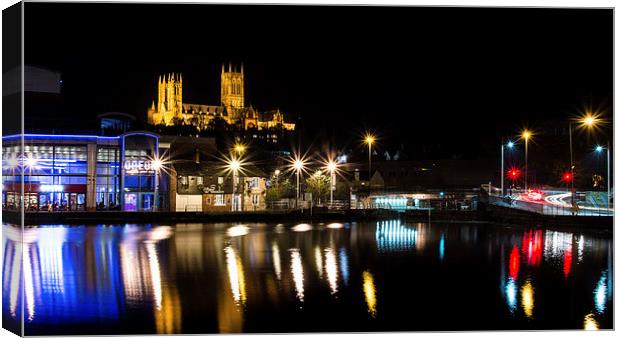  Lincoln at night Canvas Print by Andrew Scott