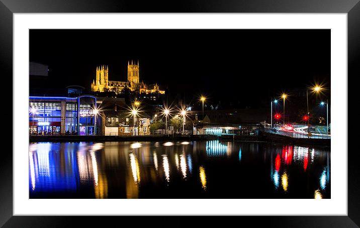  Lincoln at night Framed Mounted Print by Andrew Scott