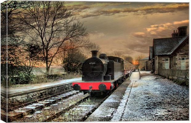  Hawes Station. Canvas Print by Irene Burdell