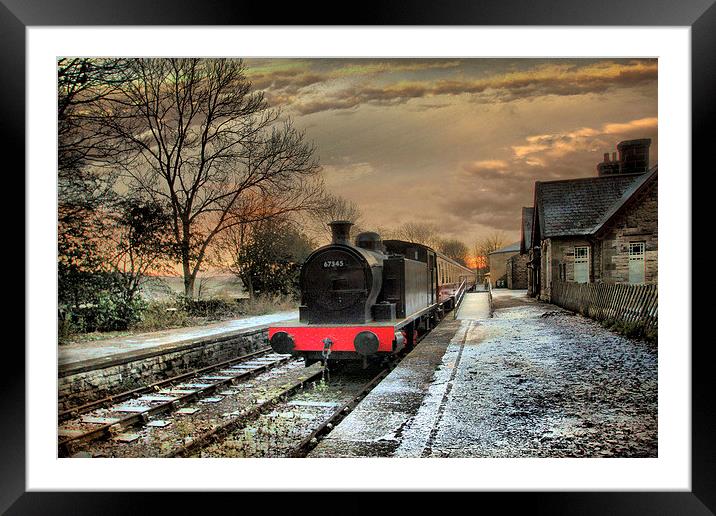  Hawes Station. Framed Mounted Print by Irene Burdell