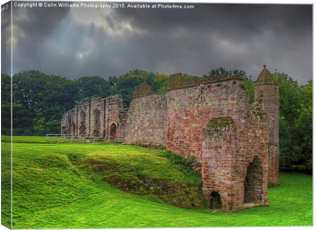  Spofforth Castle North Yorkshire Canvas Print by Colin Williams Photography
