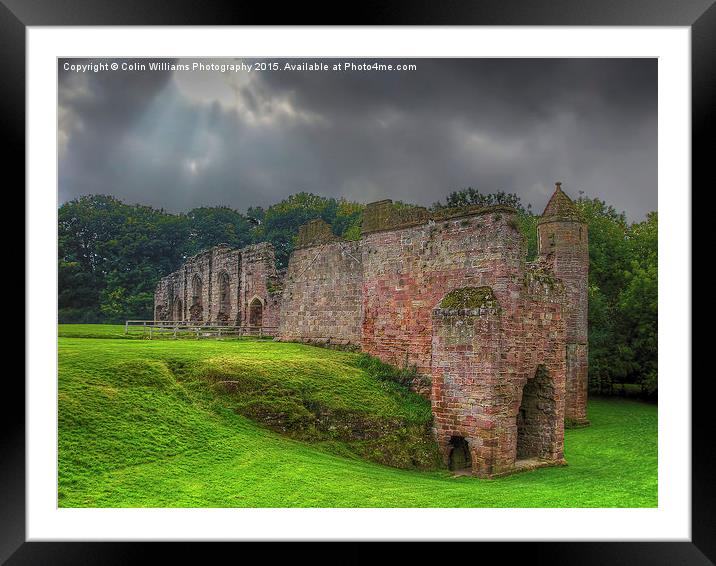  Spofforth Castle North Yorkshire Framed Mounted Print by Colin Williams Photography