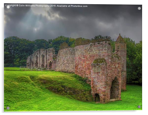  Spofforth Castle North Yorkshire Acrylic by Colin Williams Photography