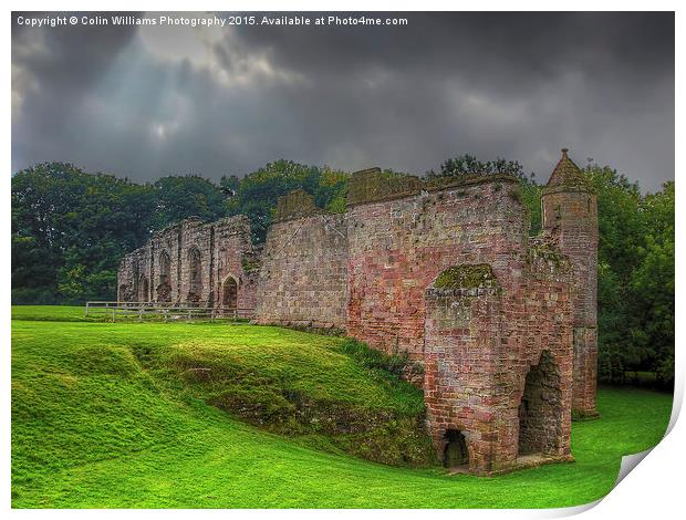  Spofforth Castle North Yorkshire Print by Colin Williams Photography