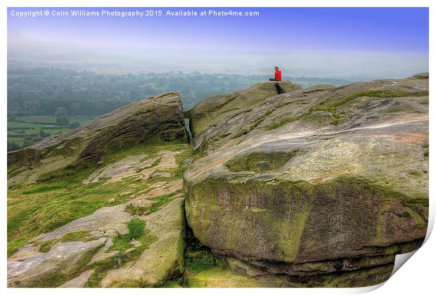   Almscliff Crag Yorkshire 2 Print by Colin Williams Photography