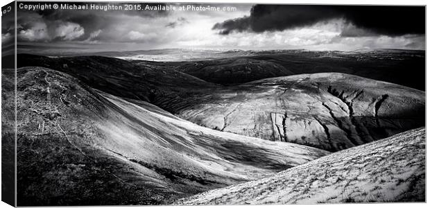 Winter in the Howgills  Canvas Print by Michael Houghton