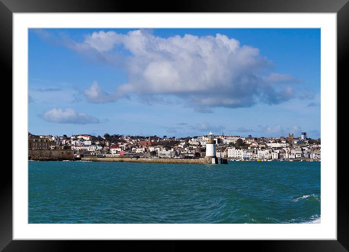 St. Peter Port  Guernsey. Framed Mounted Print by chris smith