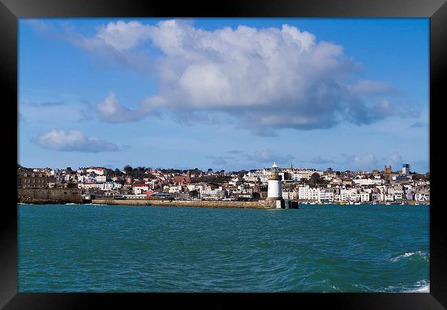 St. Peter Port  Guernsey. Framed Print by chris smith