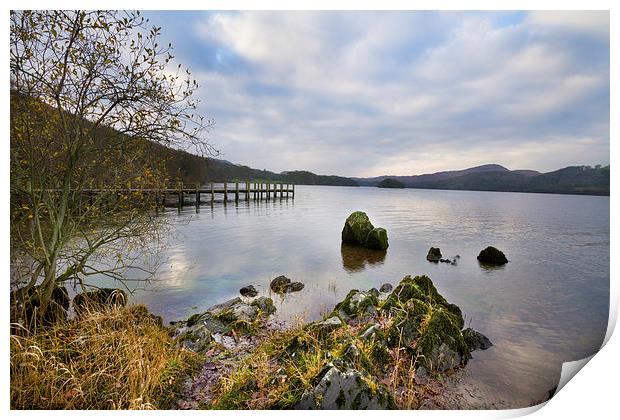 coniston water Lake district cumbria. Print by chris smith