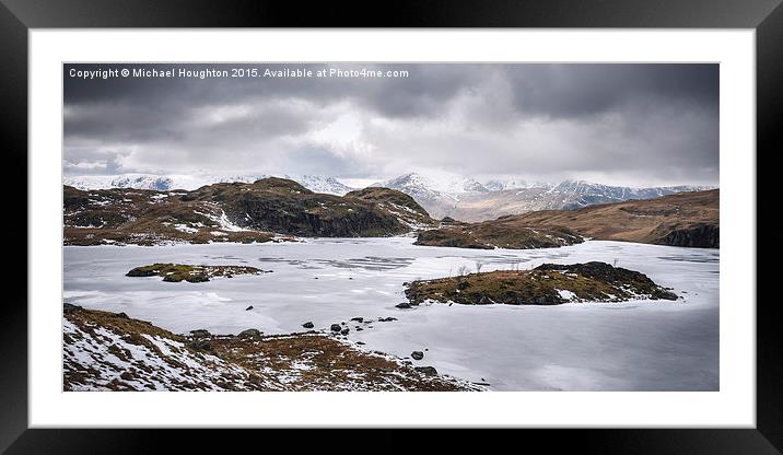  Frozen Angle Tarn Framed Mounted Print by Michael Houghton