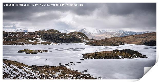  Frozen Angle Tarn Print by Michael Houghton