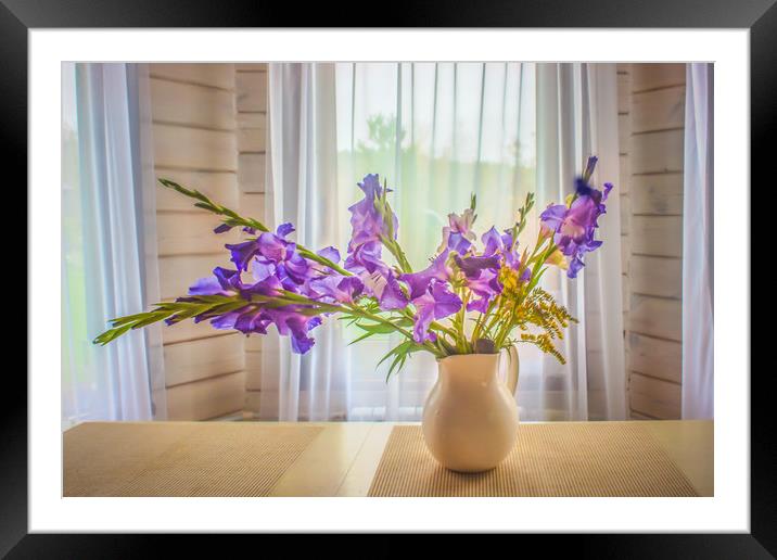  Irises  Framed Mounted Print by Svetlana Korneliuk