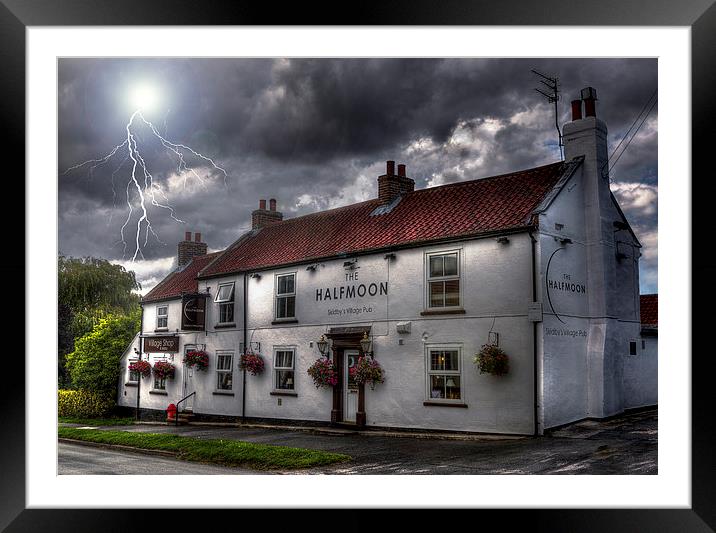  A scary image from the local pub,Skidby Framed Mounted Print by Chris  Anderson
