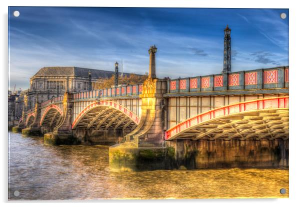 Lambeth Bridge London Acrylic by David Pyatt