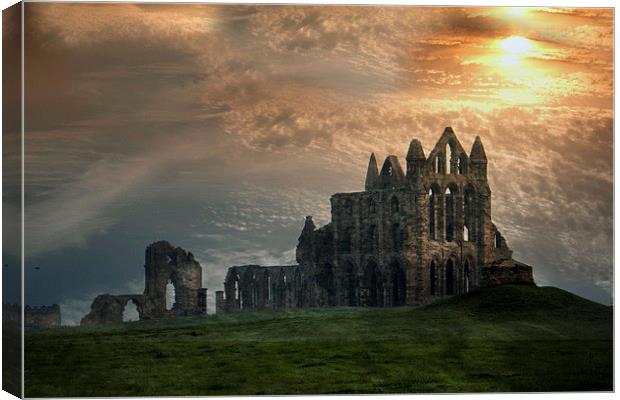  Whitby Abbey Canvas Print by Irene Burdell