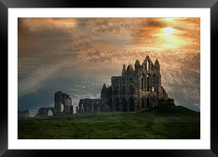  Whitby Abbey Framed Mounted Print by Irene Burdell