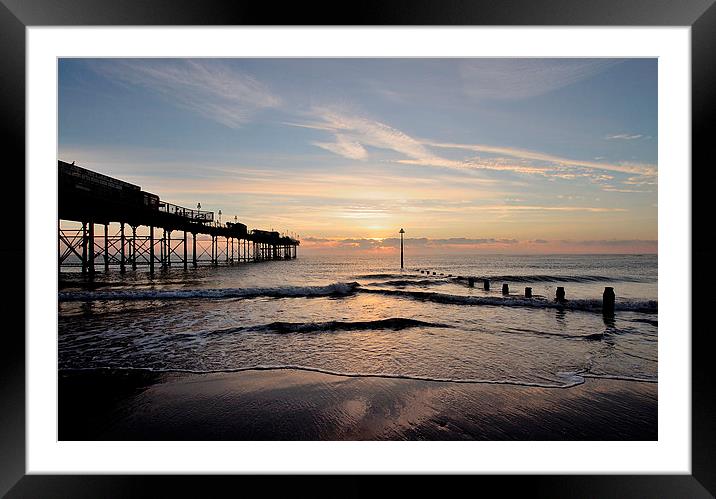  Sunrise by Teignmouth Pier Framed Mounted Print by Rosie Spooner