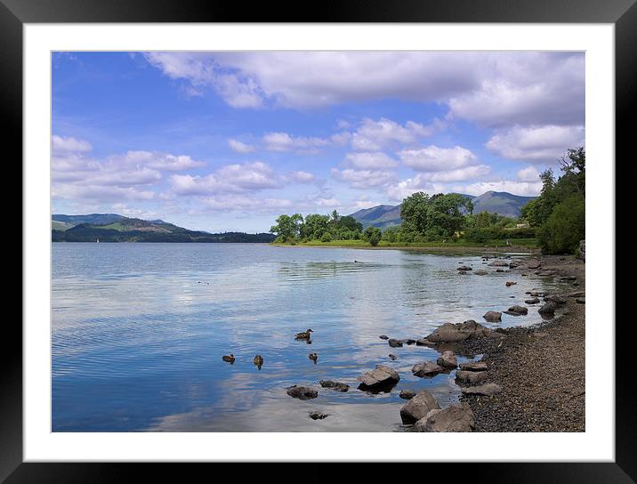 The picturesque lake District.  Framed Mounted Print by chris smith